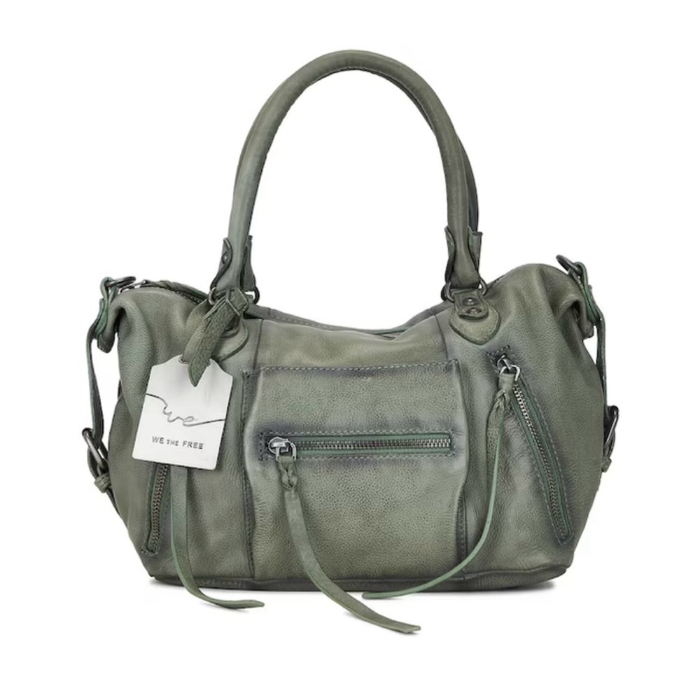 We The Free Olive Satchel Bag NWOT